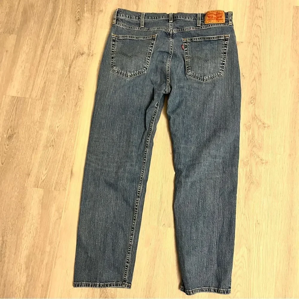 Levi's 505 Regular Fit Jeans Fremont Drop Shot Medium Wash Stretch Sz W38 x L30